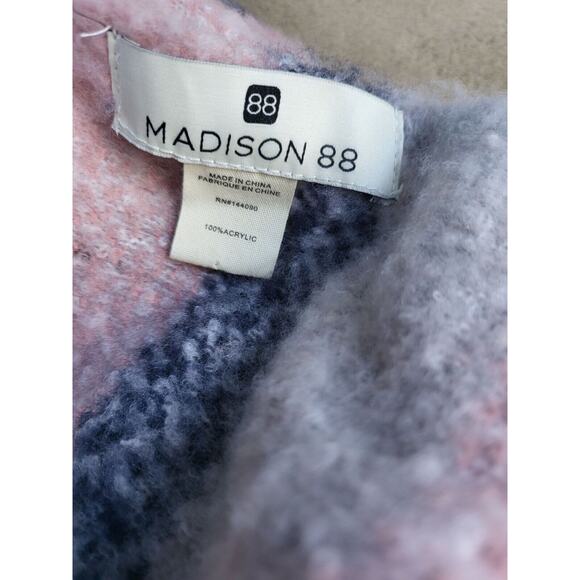 Madison 88 By Anthropologie Winter Scarf 64"L X 19"W Multicolor Soft Striped War - Picture 4 of 4